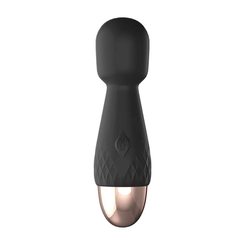 10-Mode-Magic-Wand-Mini-Vibrator-Black