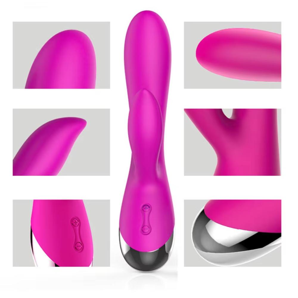 10-Speed Double Pleasure Dildo Vibrator with Accessories