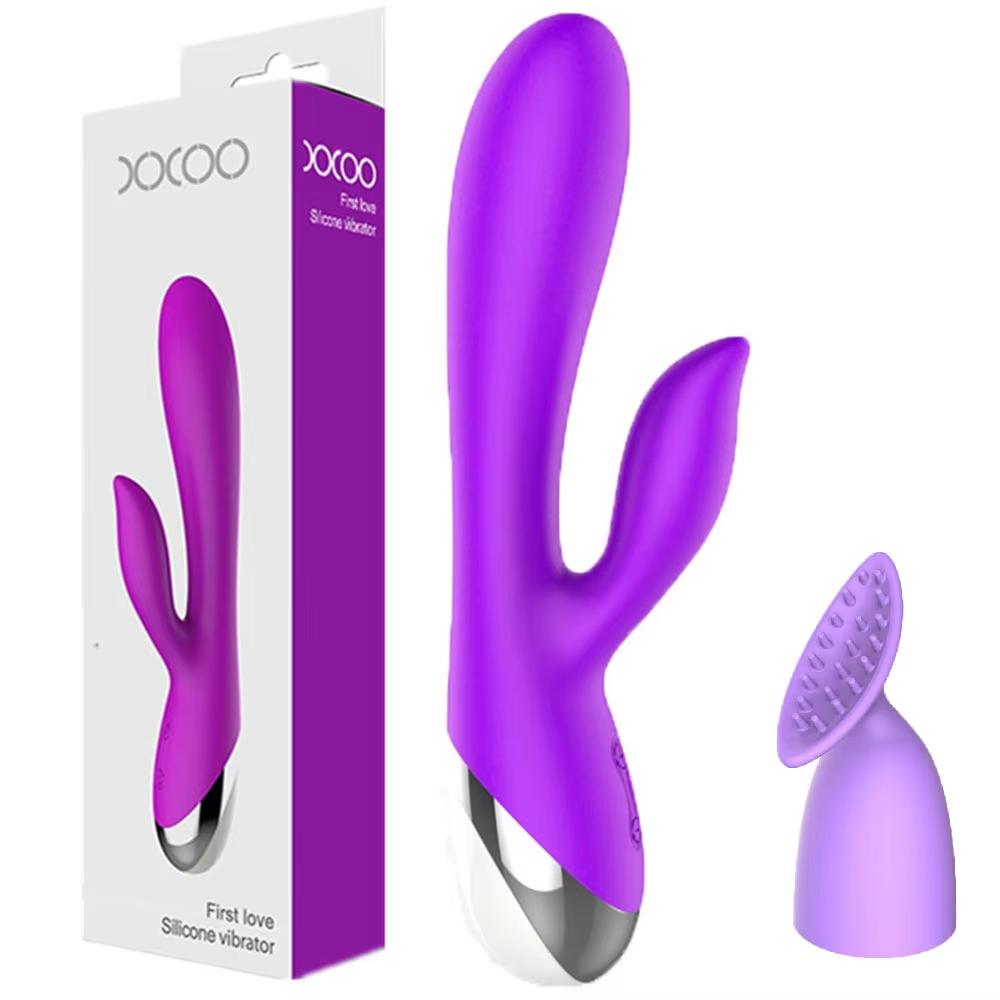 10-Speed Double Pleasure Dildo Vibrator with Accessories