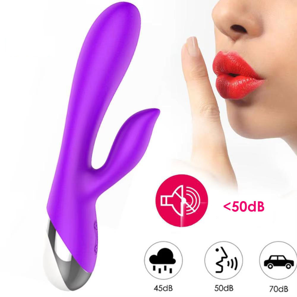 10-Speed Double Pleasure Dildo Vibrator with Accessories