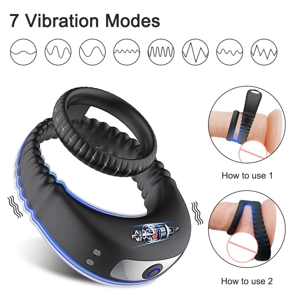 2-in-1 Vibrating Cock Ring