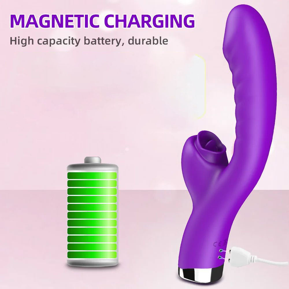 2-in-1LickingVibratorUSBmagneticcharging