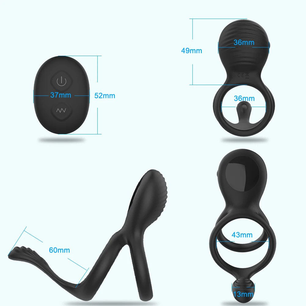 3-in-1 Remote Control Couples Vibrator