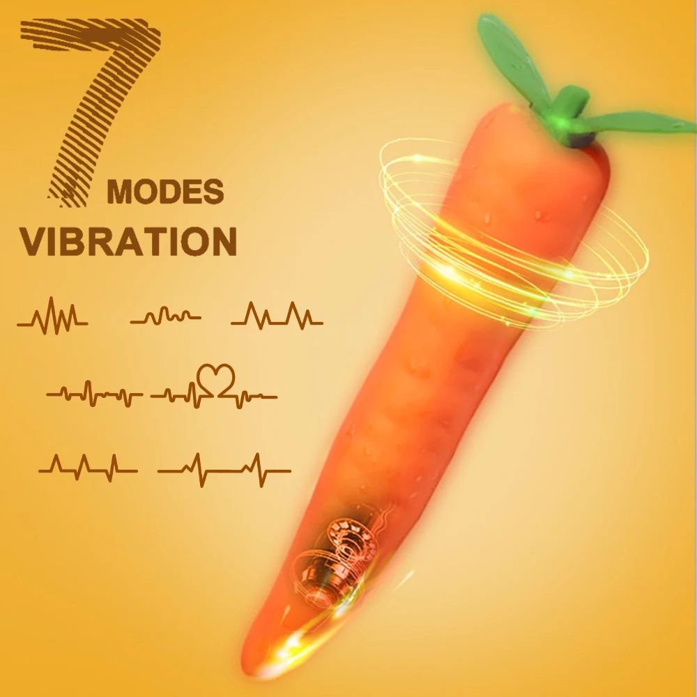 Realistic Discreet Carrot Vibrator