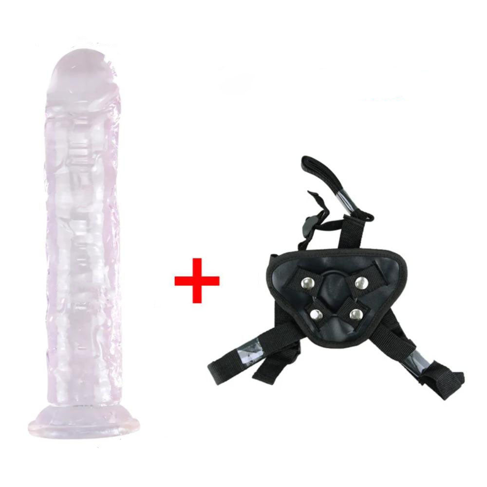 Adjustable-Strap-On-Jelly-Dildo-Set