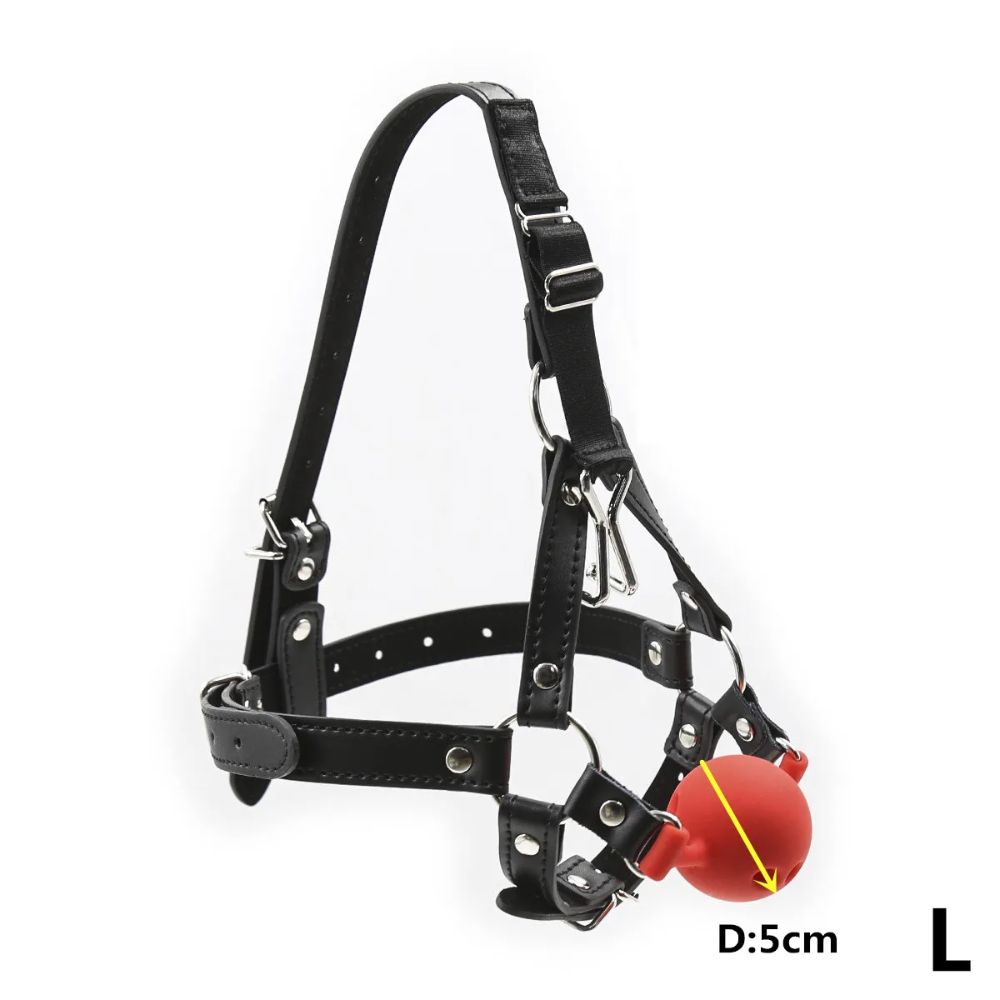 Bondage-Harness-with-Gag-and-Hook-Red-L