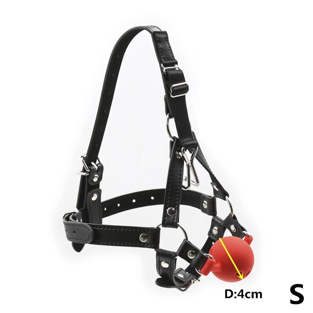 Bondage-Harness-with-Gag-and-Hook-Red-S