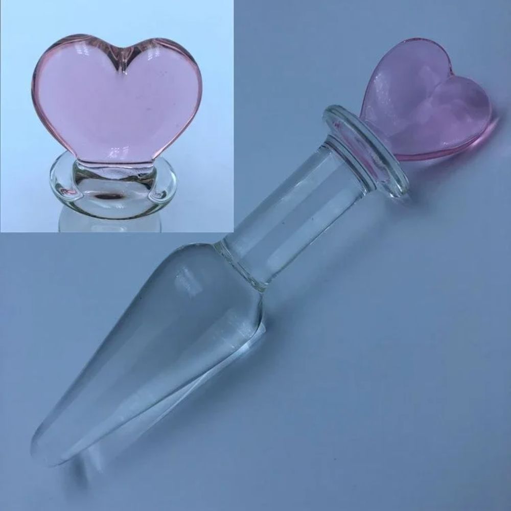 CrystalGlassAnalPlugBeadsHeartsmall