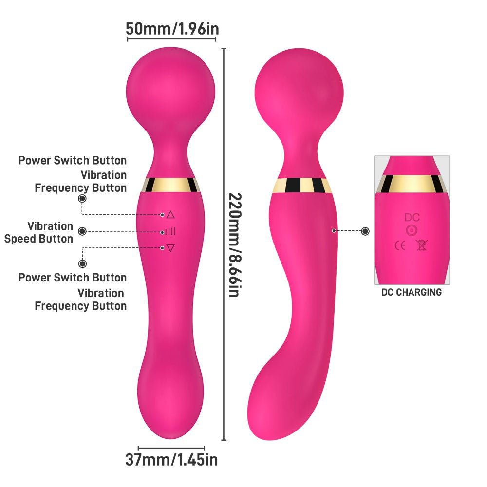 Dual-Head-AV-Shocking-Vibrator-Size