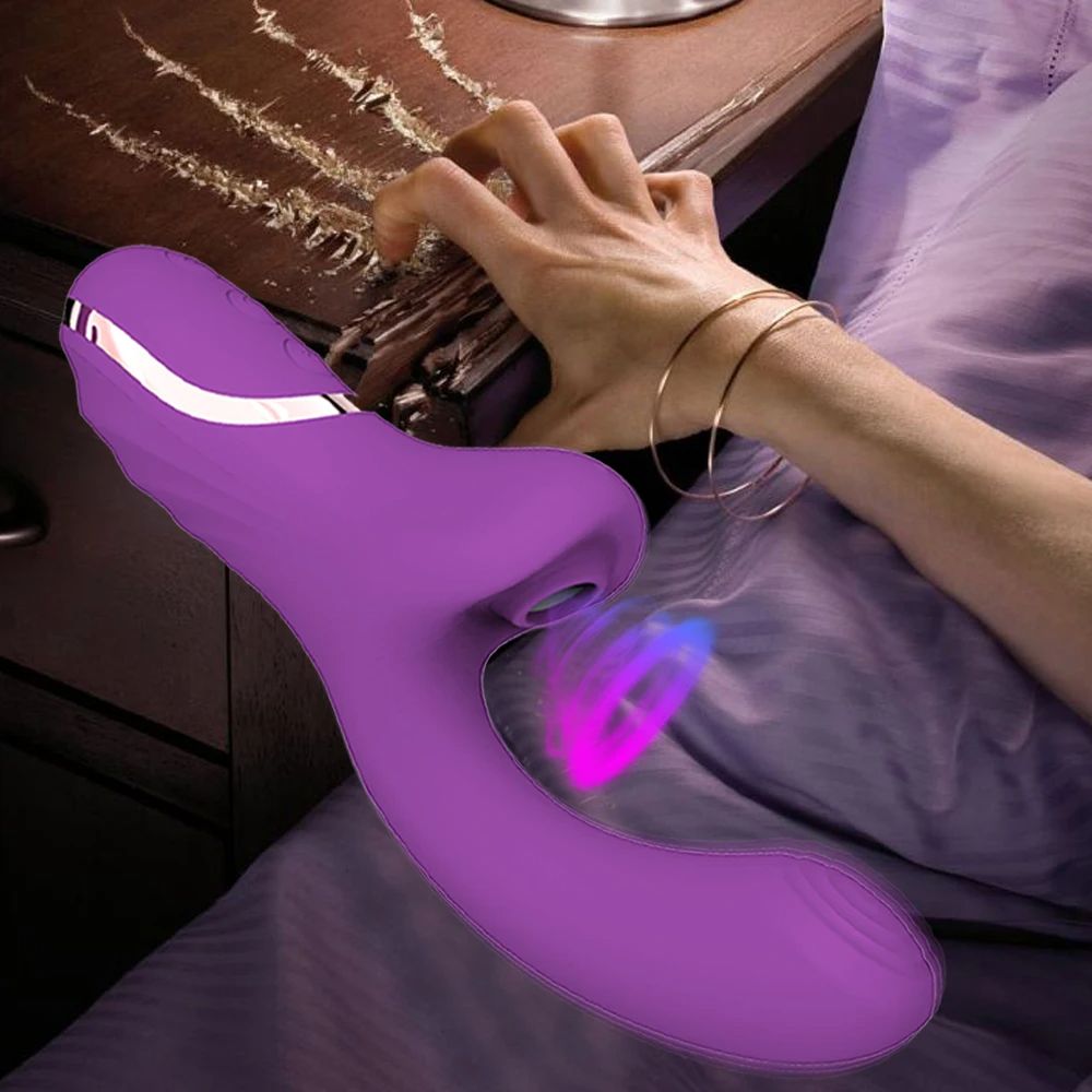 DualStimulationClitSuckerVibratorpurple