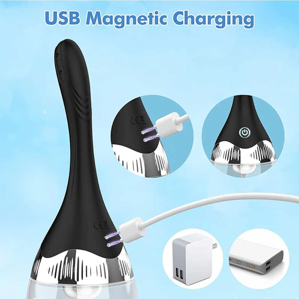 Electric-Silicone-Enema-Bulb-Cleaner-Magnetic-Charging