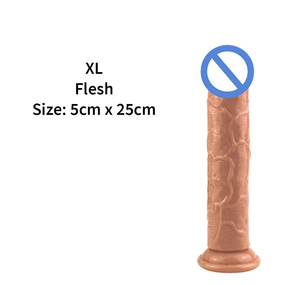 JellyDildowithSuctionCupFleshXL