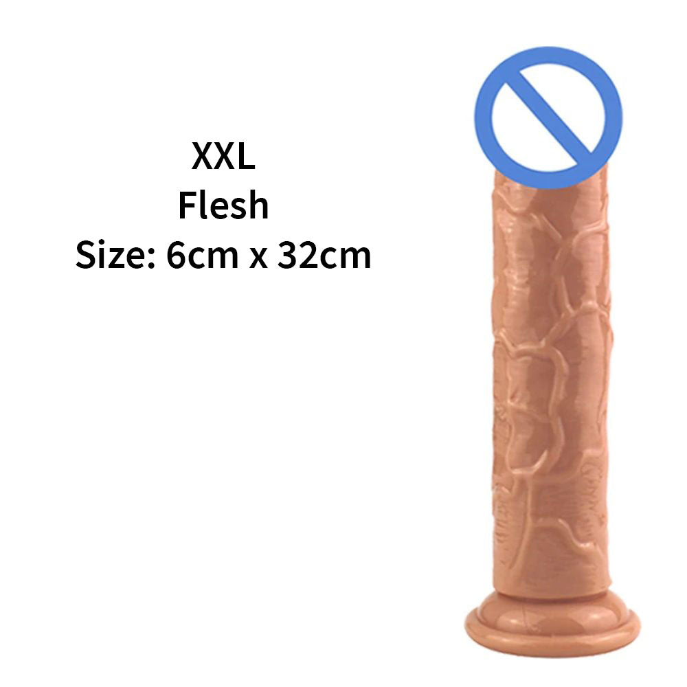 JellyDildowithSuctionCupFleshXXL