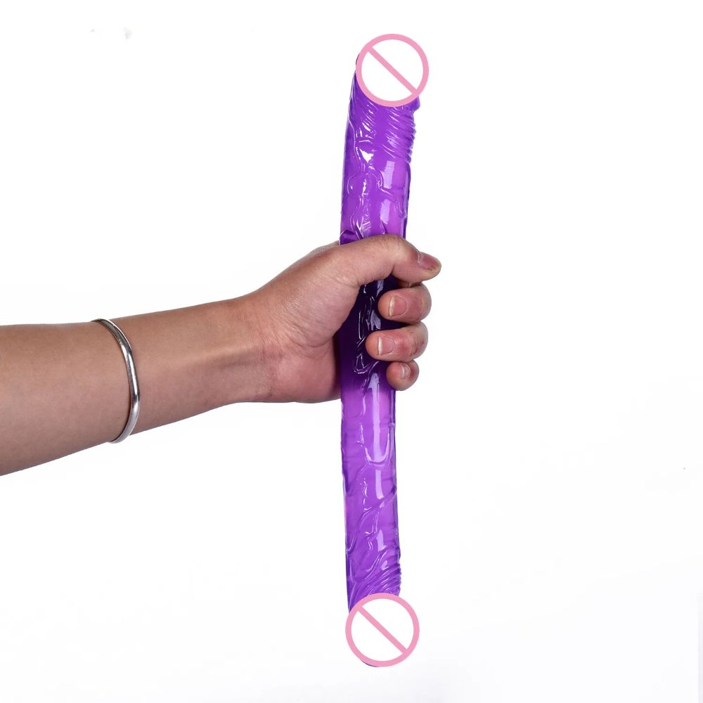 LongDoubleHeadJellyDildoPurple_3