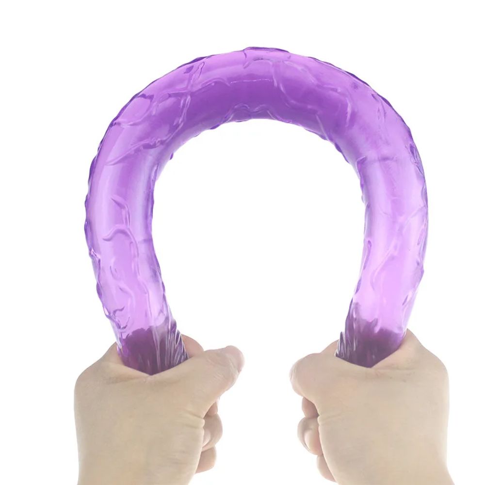 LongDoubleHeadJellyDildoPurple_6