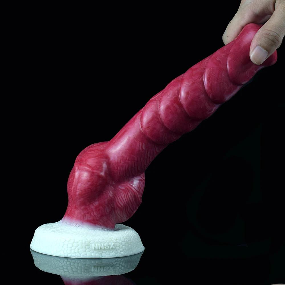 NNSX Large Wolf Knotted Dildo