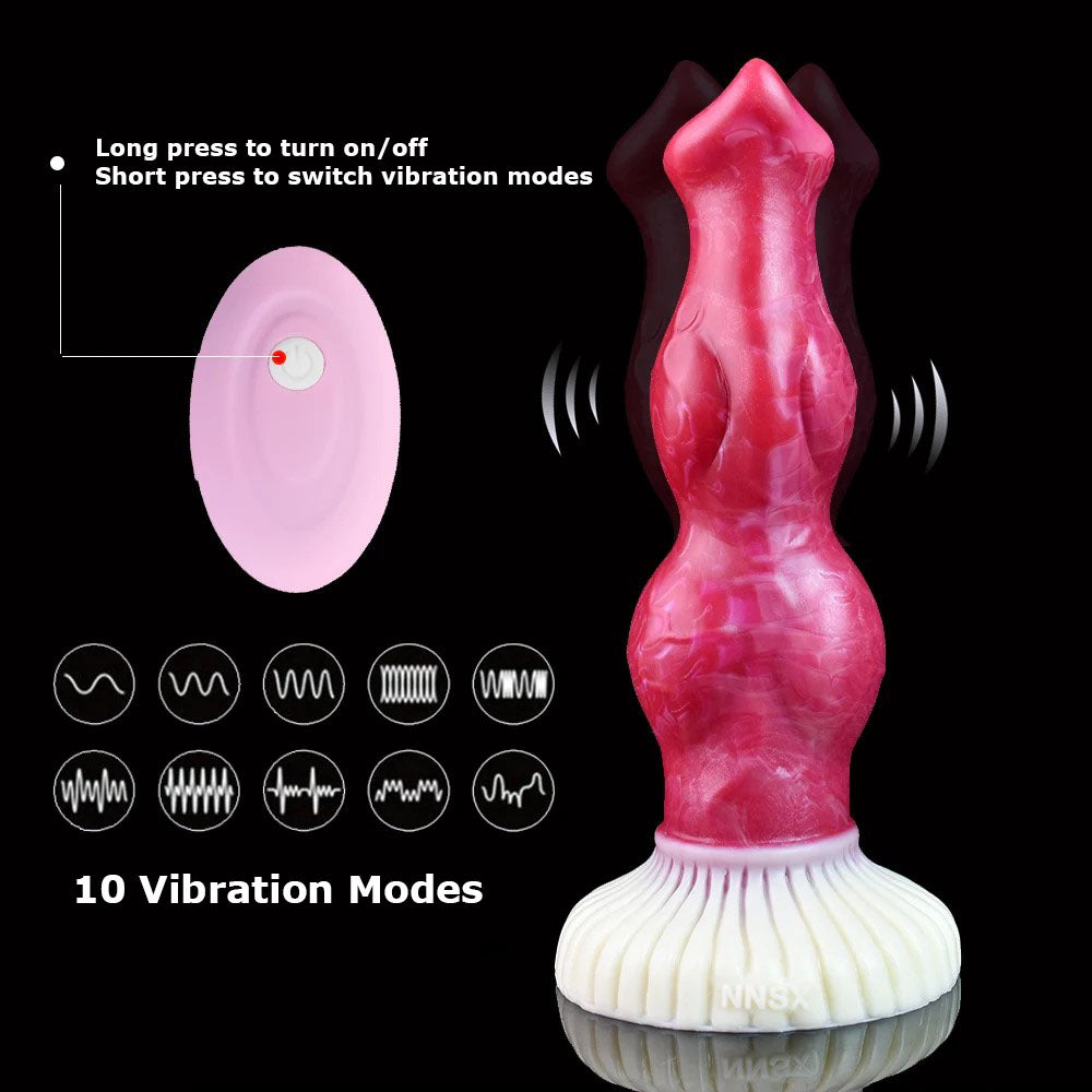 NNSX Wireless Remote Knotted Dildo Vibrator