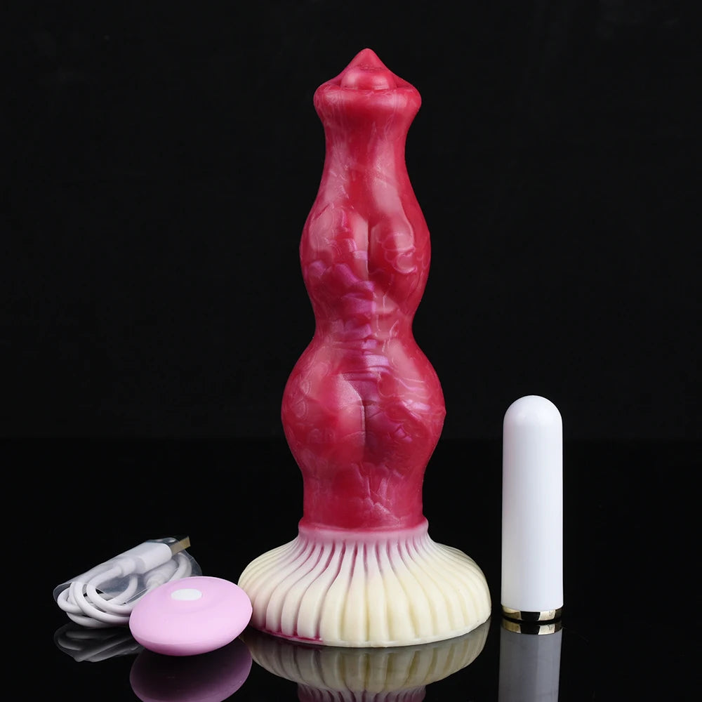 NNSX Wireless Remote Knotted Dildo Vibrator