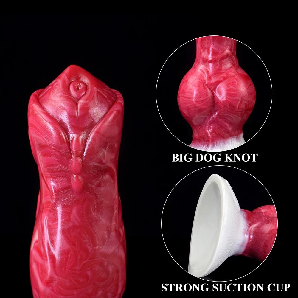 NNSX Wolf/Dog Knotted Dildo