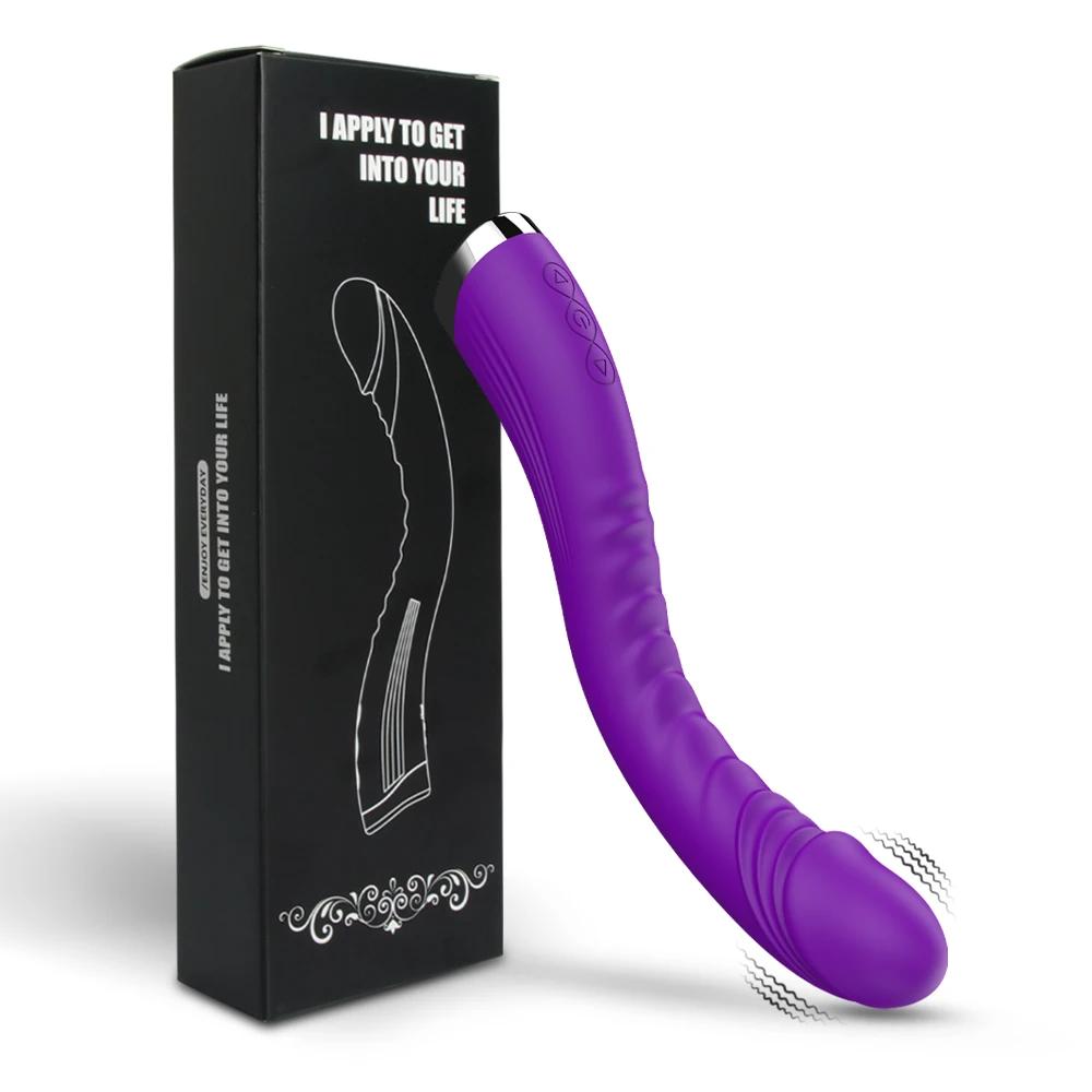 Powerful-Vibro-Dildo-Stimulator-Purple-with-Box