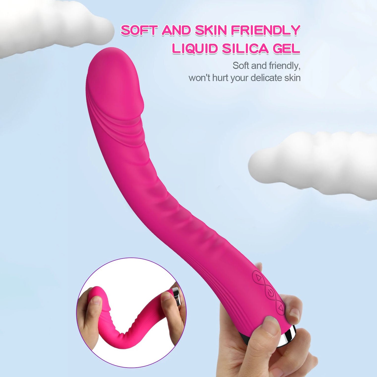 Powerful-Vibro-Dildo-Stimulator-Silicone