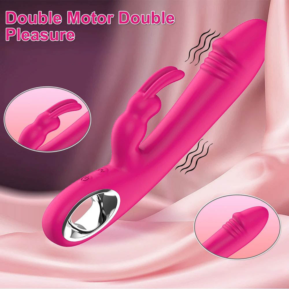 RabbitClitG-spotDildoVibratordoublemotors