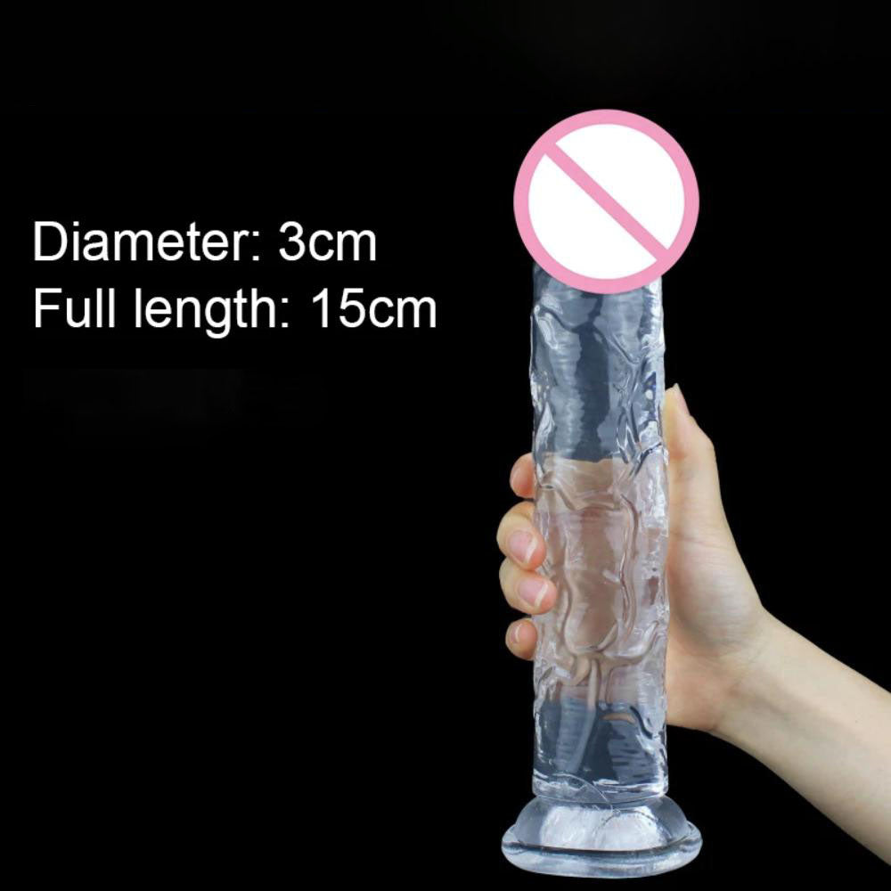 Realistic-Cristal-Clear-Jelly-Dildo-3x15cm