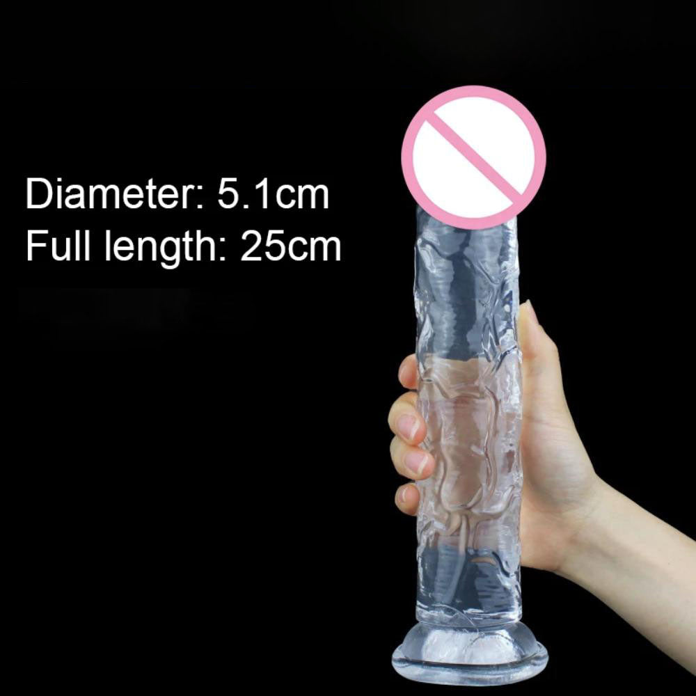 Realistic-Cristal-Clear-Jelly-Dildo-5.1x25cm