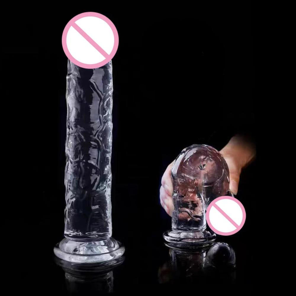 Realistic-Cristal-Clear-Jelly-Dildo-Soft