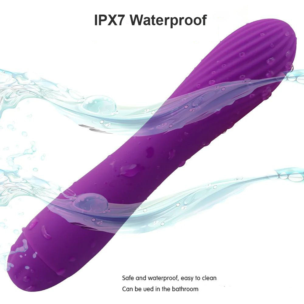 Rechargeable-Silicone-Wasp-Waisted-Vibrator-IPX7-Waterproof