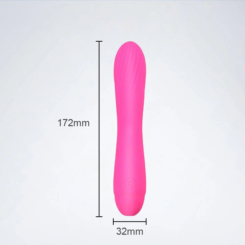 Rechargeable-Silicone-Wasp-Waisted-Vibrator-Size