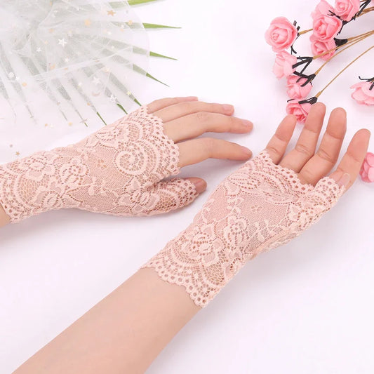 Sexy Lace Fingerless Driving Gloves