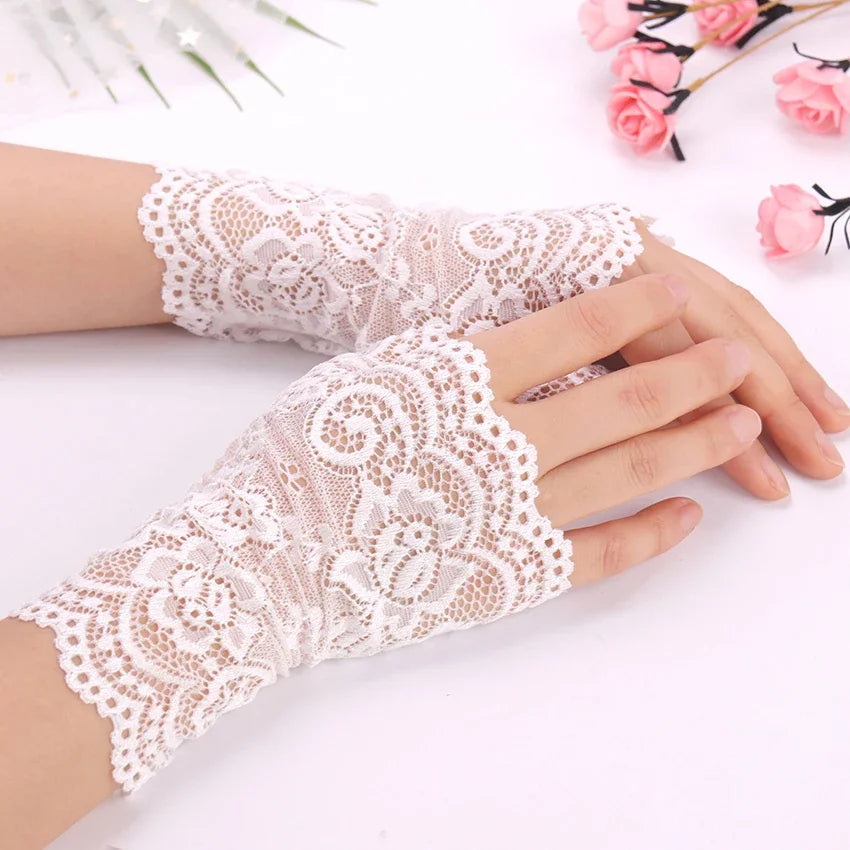 Sexy Lace Fingerless Driving Gloves