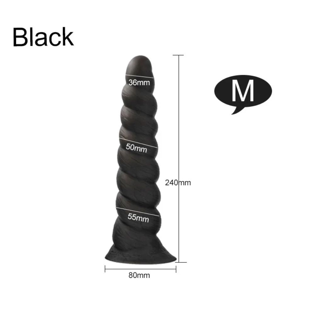 Soft-Silicone-Suction-Cup-Anal-Plug-Black-M