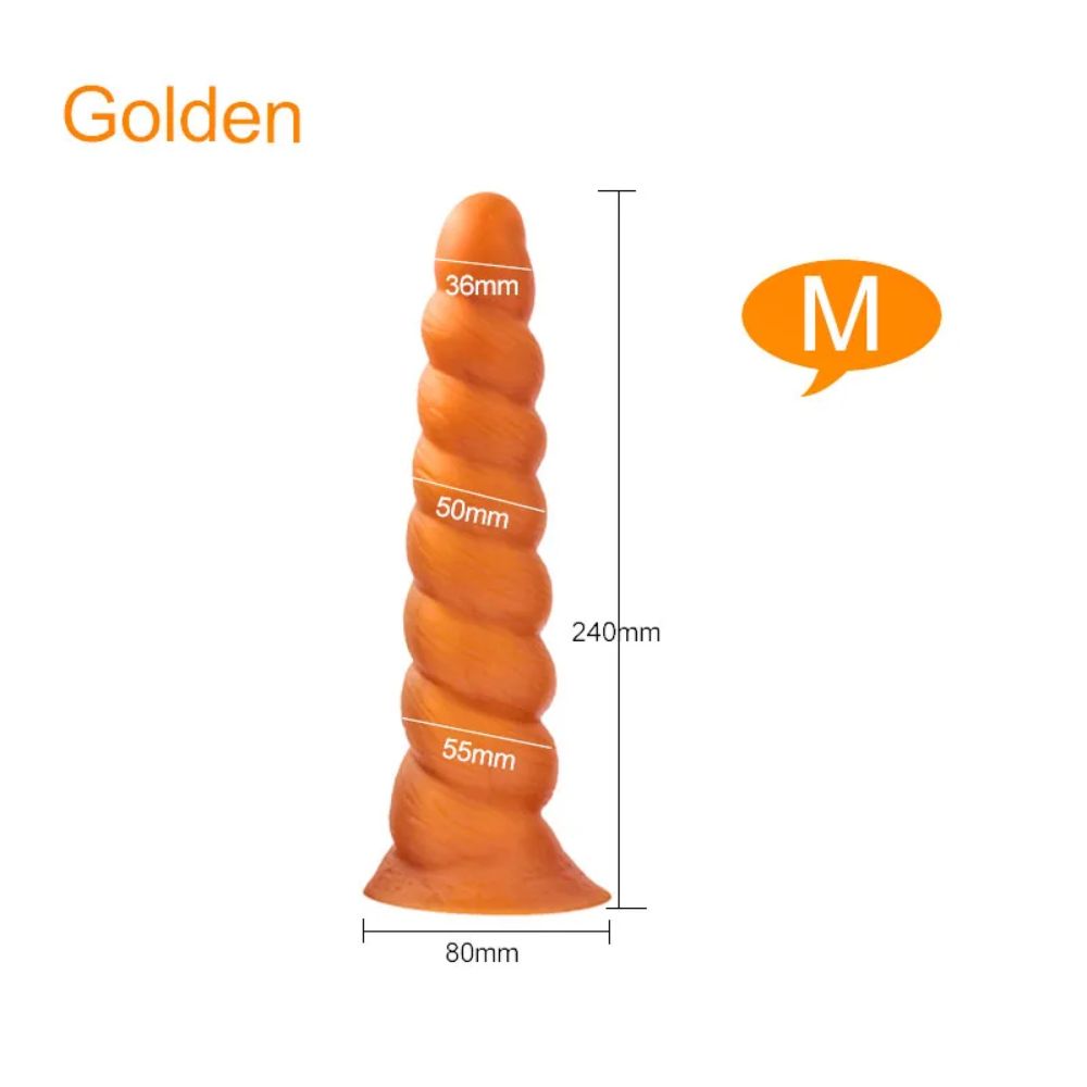 Soft-Silicone-Suction-Cup-Anal-Plug-Golden-M