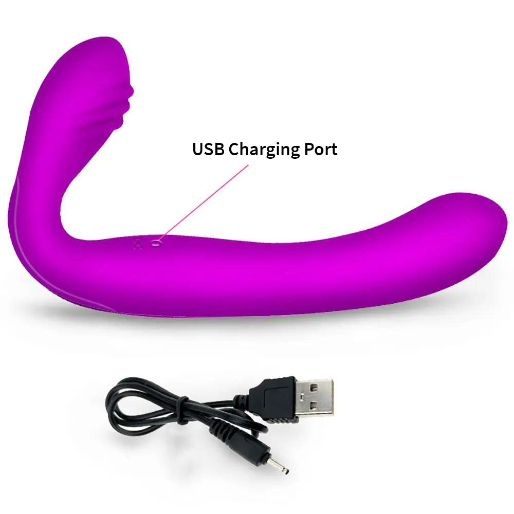 Strapless-Dildo-Vibrator-for-Lesbian-USB-Charging