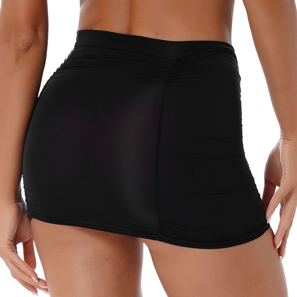 Stretchy Ruched Miniskirt
