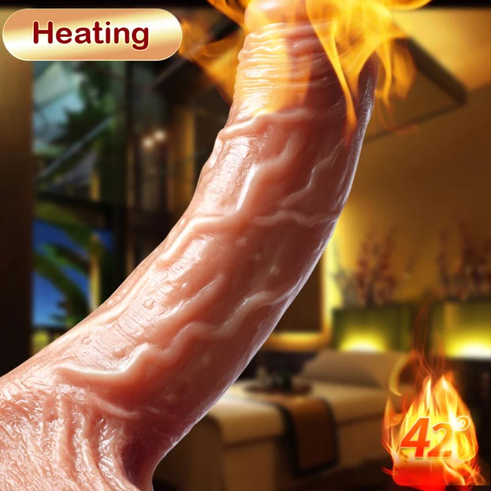 Telescopic-Heating-Dildo-Vibrator-Heating