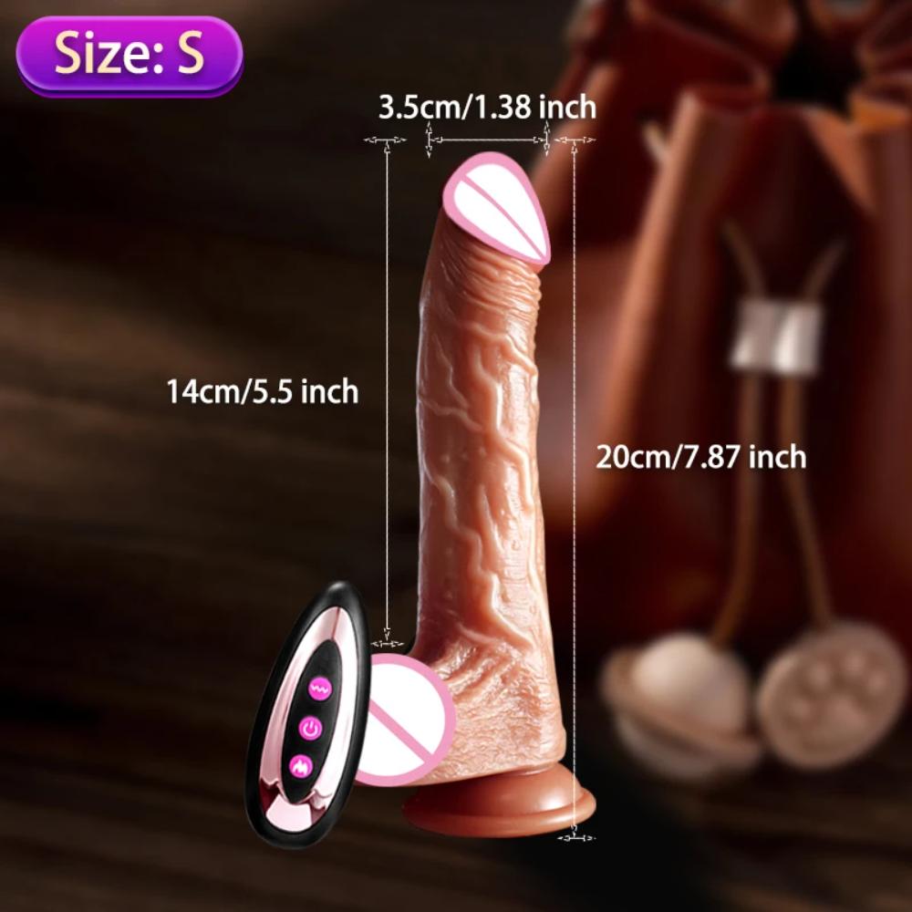 Telescopic-Heating-Dildo-Vibrator-Size-S