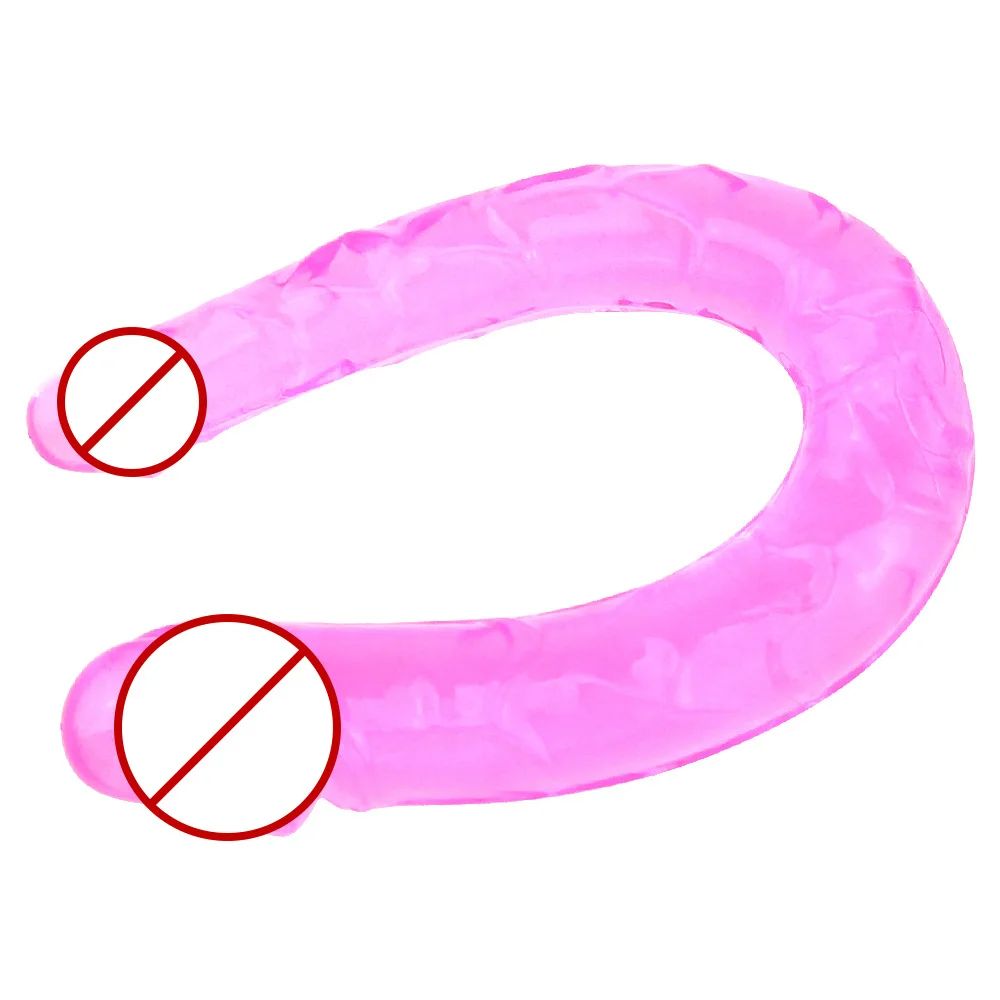 U-ShapeJellyDoubleDildospink