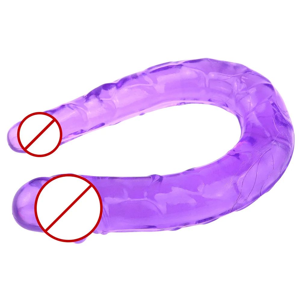 U-ShapeJellyDoubleDildospurple