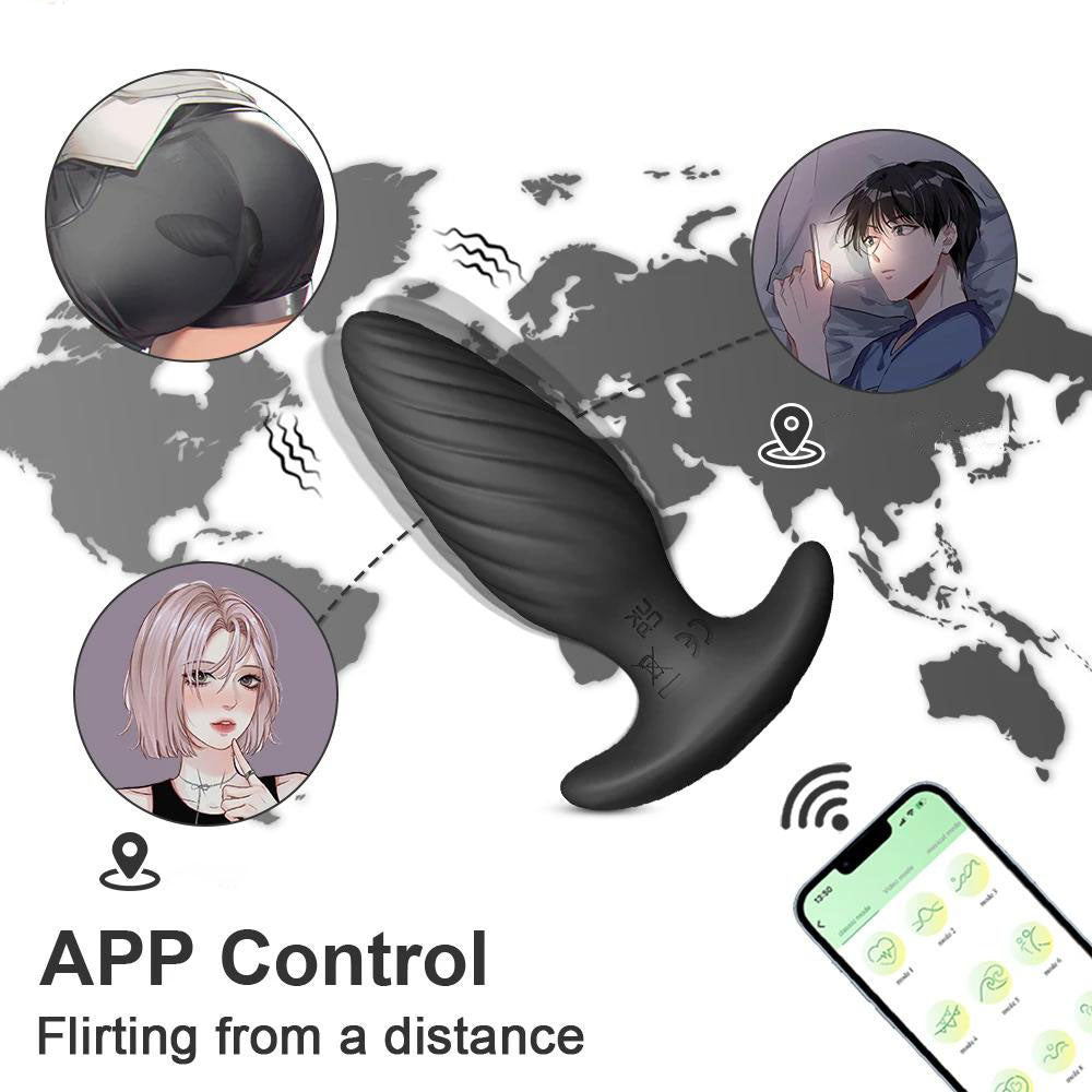 App Bluetooth Anal Plug Vibrator