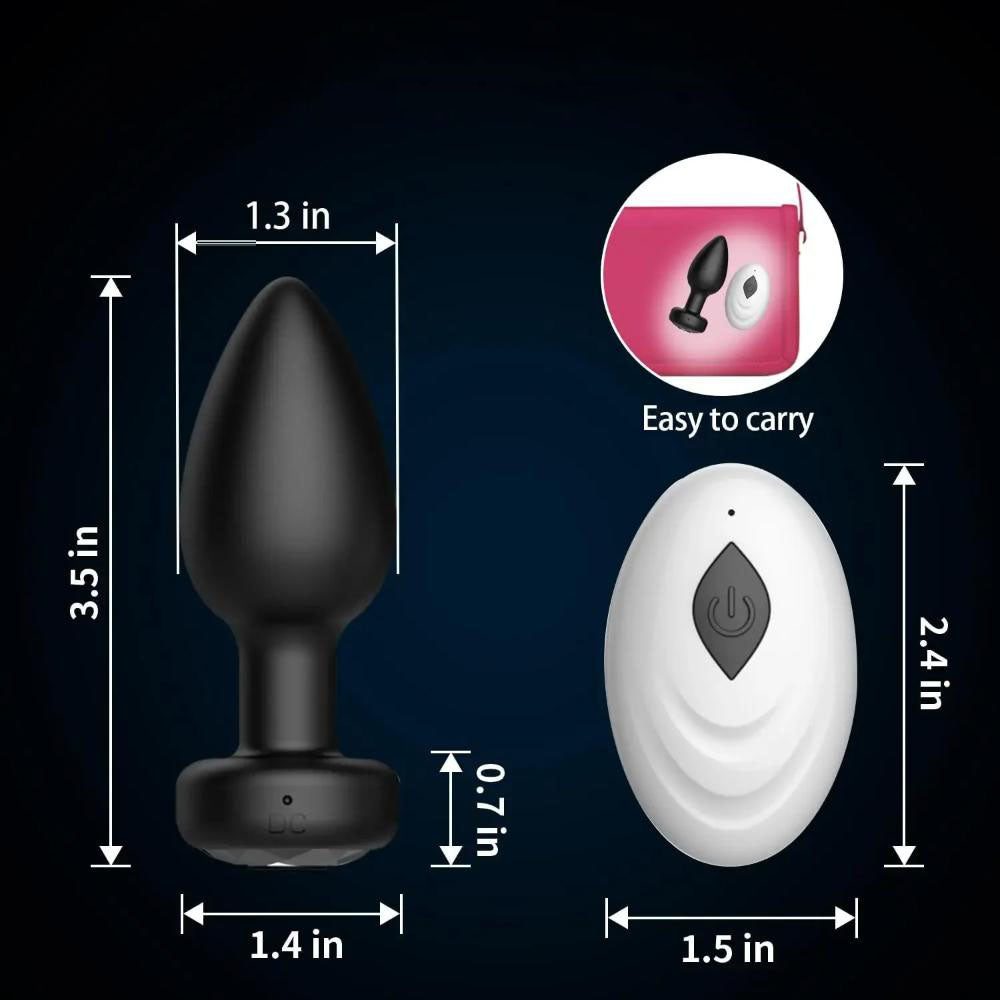 App/Remote Control Vibrating Jewel Plug