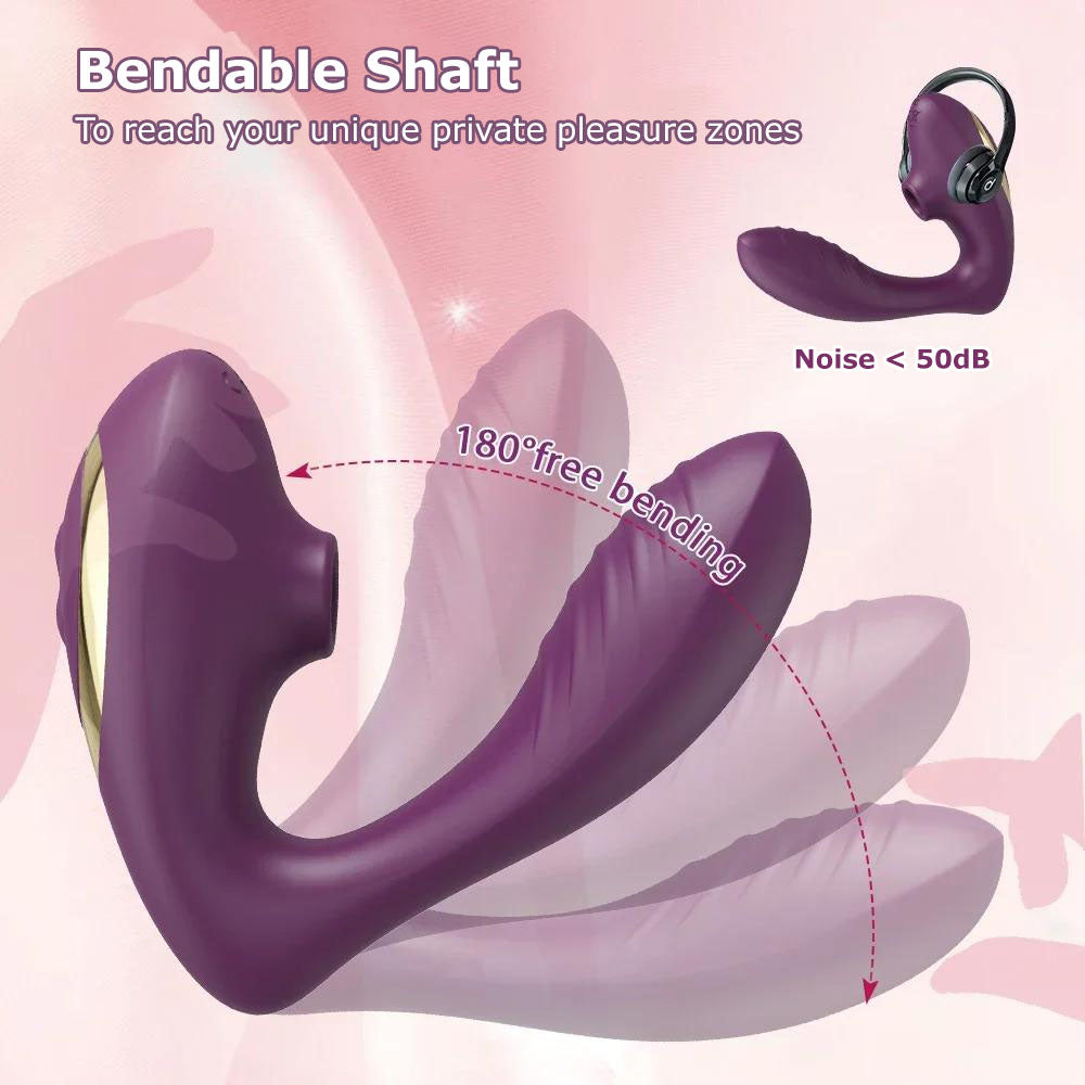 Dual-action Vibrator Clit Sucker and G-spot Stimulator