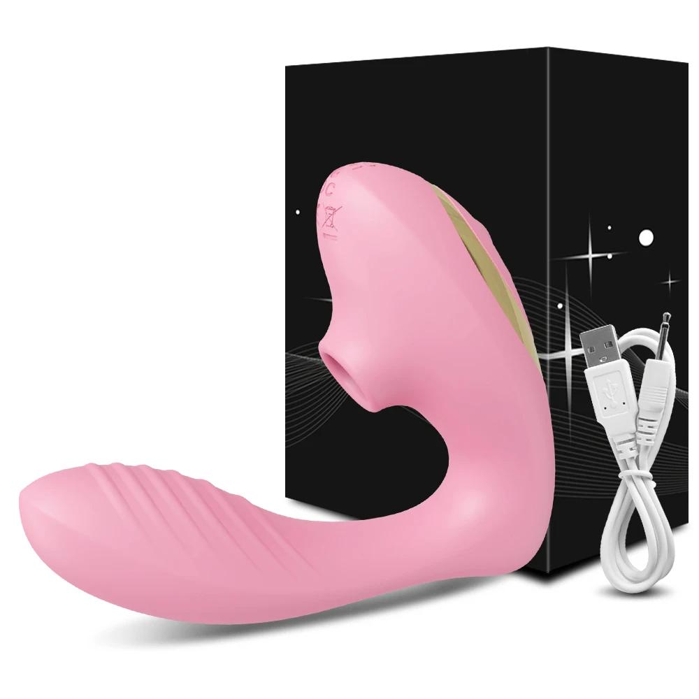 Dual-action Vibrator Clit Sucker and G-spot Stimulator