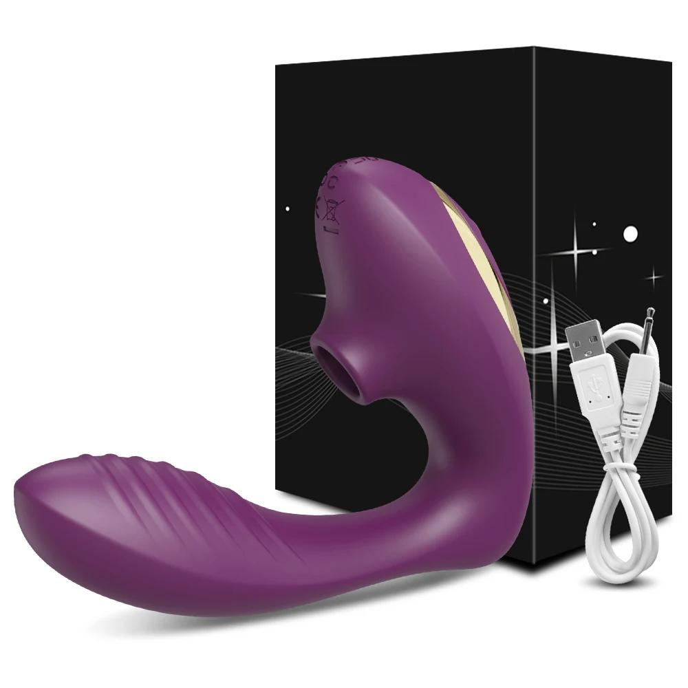 Dual-action Vibrator Clit Sucker and G-spot Stimulator