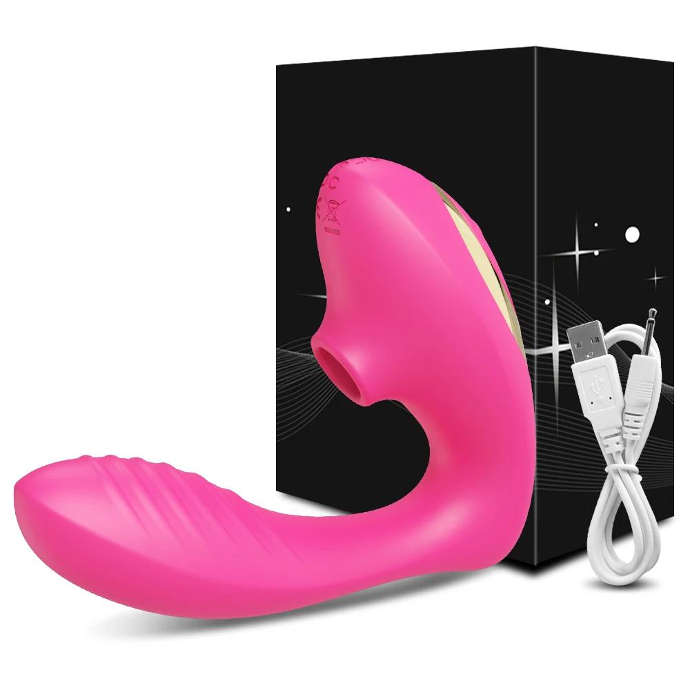 Dual-action Vibrator Clit Sucker and G-spot Stimulator