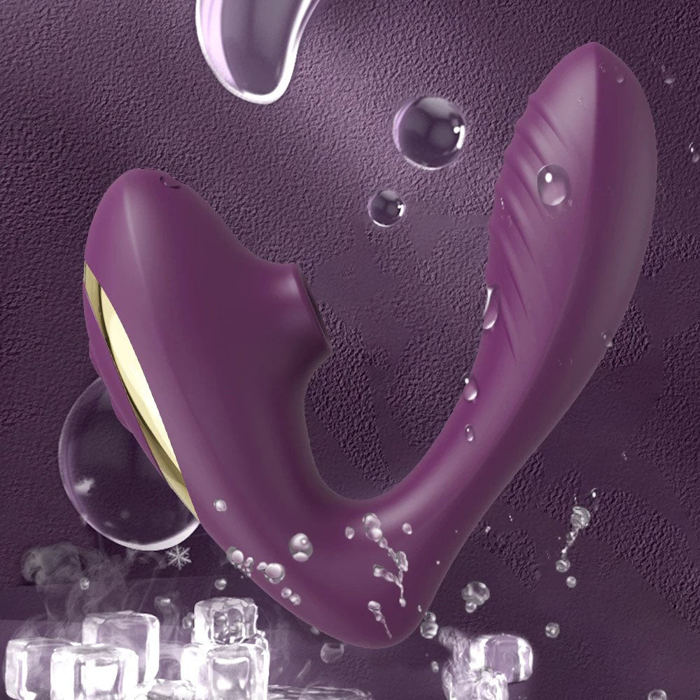 Dual-action Vibrator Clit Sucker and G-spot Stimulator