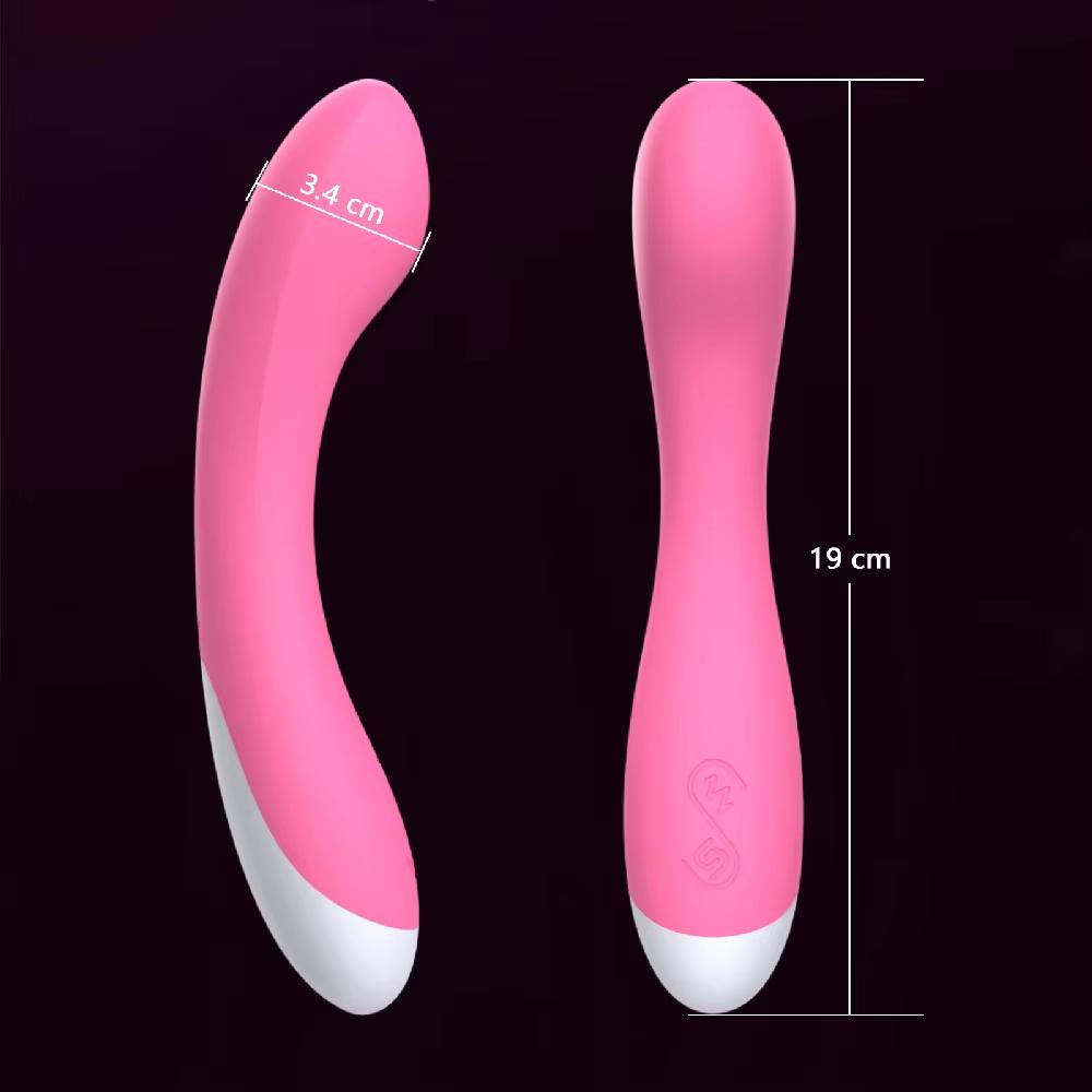 Ergonomic Curved Soft Dildo Vibrator