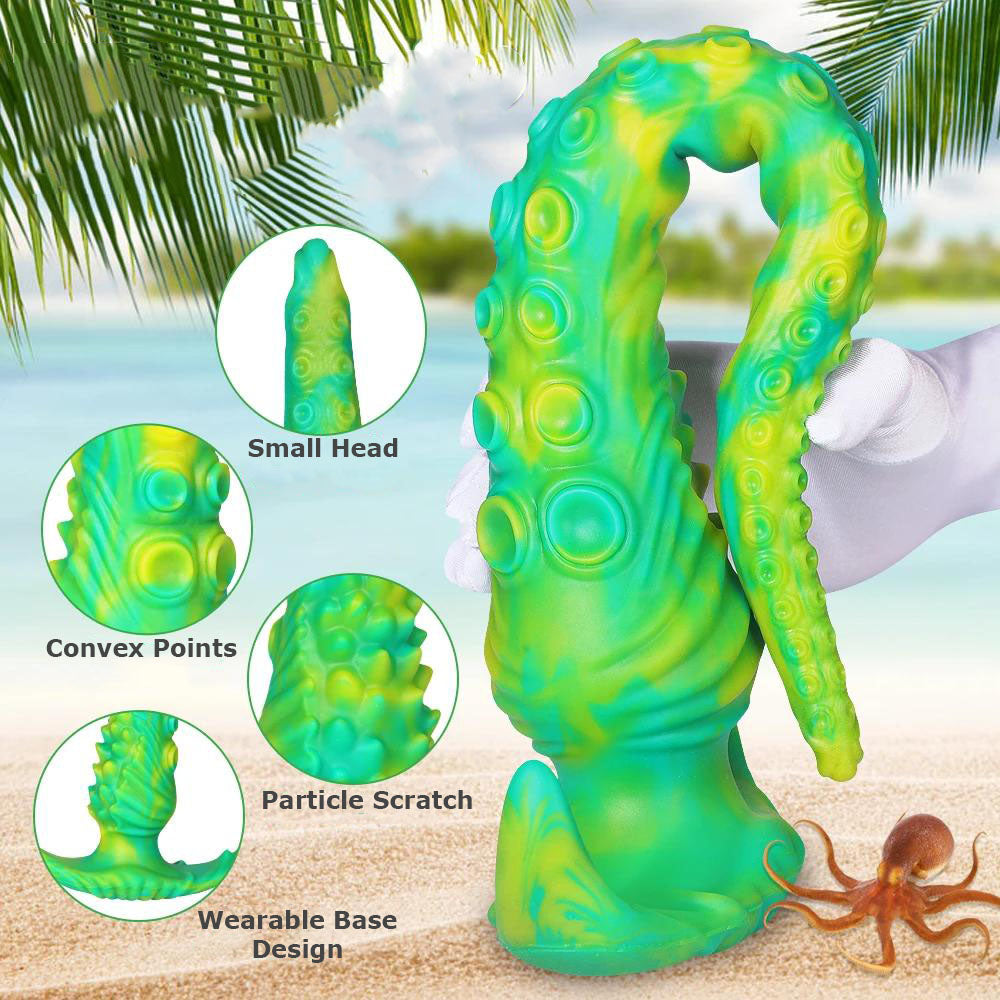 Green Long Wearable Tentacle Plug